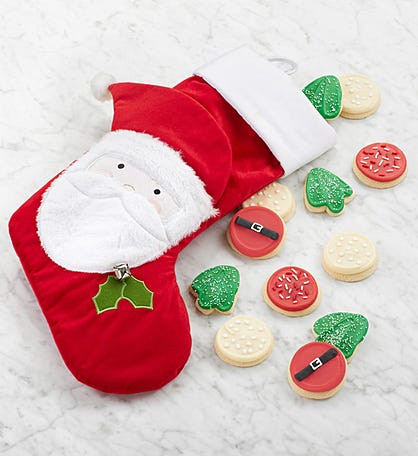 Santa Stocking and Cookies